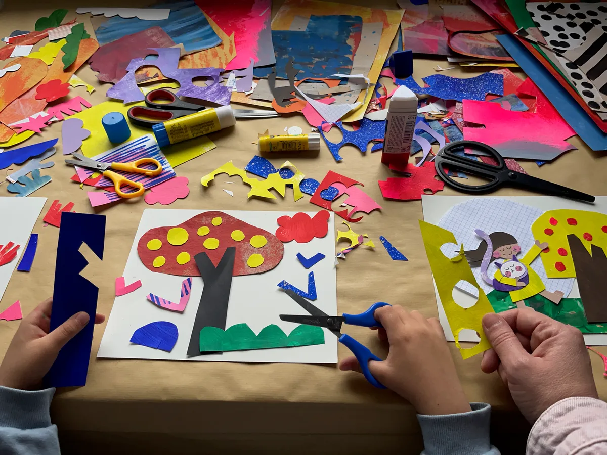 Desenha com a tesoura